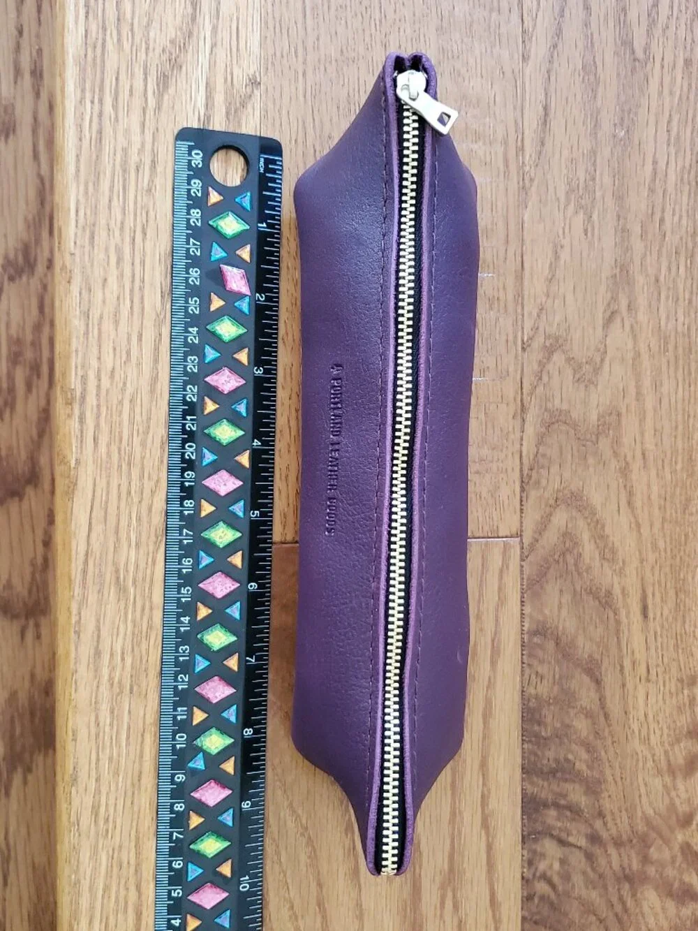 Portland Leather PURPLE family OG Canoe Pouch/ Pencil Case